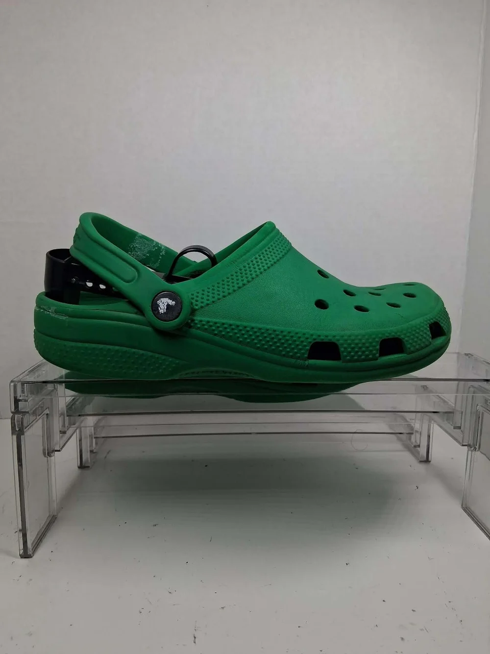 Crocs Classic Clog Men's Green/Black Slip-On Clog Sandals Logo US 5